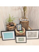 ヘッドスパサロングリーン(green)&nbsp;色々な場所にインテリアを置いていますので楽しんでください