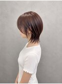 10代20代くびれショートウルフ×ベージュ