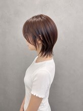 ソラヘアー(SORA hair)&nbsp;10代20代くびれショートウルフ×ベージュ