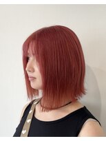サロン(SALON)&nbsp;ピンクカラー/ブリーチカラー/くびれボブ