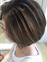 ヘアークラフト アニー 南郷18丁目店(HAIR CRAFT Annie)&nbsp;バレイヤージュボブ　札幌/白石/南郷