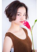 【自由が丘pele】ショートボブ 前下がりショート イルミナカラー