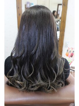 ジウ 上通り(JIU) グレージュグラデーション☆ワンカール☆20代30代40代☆立体感