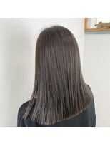 アットホーム(@HOME)&nbsp;切りっぱなしロング×カーキアッシュ