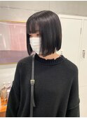 ブルーブラックとボブの艶々ヘア《misaki》