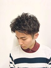 バーバーショップ テト キタヤマ(barber shop tete kitayama) ツーブロック☆ゆるめピンパーマ