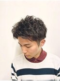 ツーブロック☆ゆるめピンパーマ