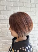 大人ショートボブ　40代