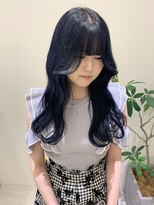 ジーナ 福岡天神(Zina) 韓国ヘア × ネイビーブルー