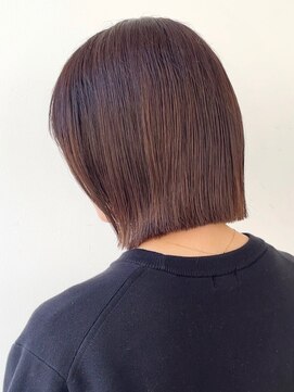 オリ 仙台(Oli) 20代～30代イメチェンカット切りっぱなしボブ前髪［仙台］