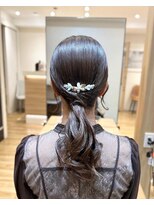 アロマヘアルーム 横浜店(AROMA hair room)&nbsp;タイトポニーテールアレンジ/横浜/横浜西口