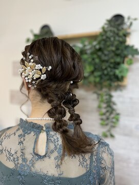 ロカット サロン(Roquat Salon) ツインあみおろし　【浴衣着付け/立川/国分寺/tachikawa/立川】