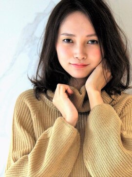 エムスラッシュ アヴェダ 自由が丘(M.SLASH AVEDA) ■黒髪アシンメトリー外ハネボブディM.SLASH自由が丘28-2