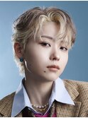 韓国マッシュセンターパートダウンパーマニュアンスパーマウルフ