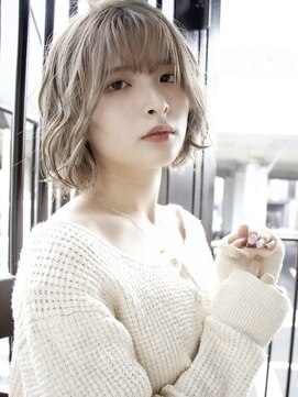 ユートラクト 守口竜田通り店(U-tract) 【U-tract】肩上ボブ×ゆるふわウェーブ