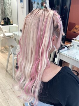 ドットハリス(.Hallis) ハイトーンロング/エクステ/ホワイトカラー/ホワイトブリーチ