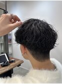 波巻きパーマ