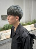 メンズマッシュショート×グレーカラー【中野美容室/阿佐ヶ谷】