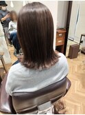 ウィービングカラートワイライトラベンダー外ハネボブ