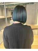 ターコイズカラー/ミントカラー/インナーカラー/イヤリング