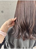 地毛風カラーナチュラルブラウンくびれ巻きセミロング10代20代