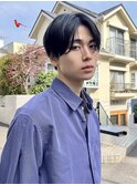メンズカット:センターパート/前髪長め/毛流れ/簡単セット