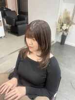 アオ(AO。)&nbsp;フェイスレイヤー/ハッシュカット/ストレート