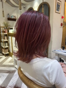 ロンドアベニール 北千住(Lond avenir) 髪質改善縮毛矯正レイヤーカット顔周り前髪韓国ミニウルフ北千住