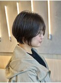 【高城】大人かわいい丸みショートボブ