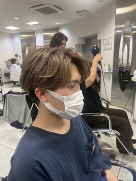 にしはら 美容室 センターパート