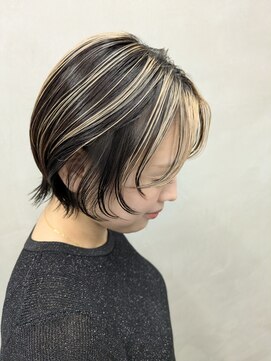 エント(ent) 流行総取×アンブレラカラー＆マッシュウルフ