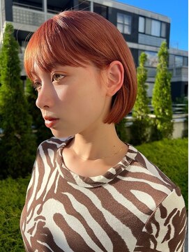 クラン バイ ヘッドライト 青葉台店(clan by HEADLIGHT) オレンジボブ