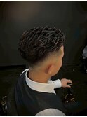 サイドパートパーマ