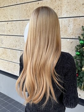 ブロンドヘア/ブリーチ2回 