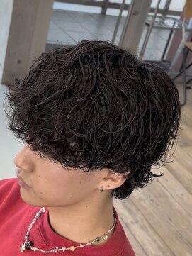 フィフス(fifth) 原宿ルーズパーマシャドウパーマメンズカットラウンドマッシュ