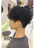 波巻きパーマ