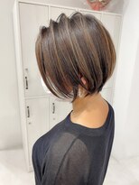 ネイロ 北千住(NeiRo)&nbsp;ショートカットショートボブレイヤーボブブリーチカラー北千住