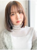 ワンホンレイヤーダークブルー愛されイメチェンワンカール