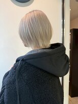 ブリックバイブレイス 千葉 千葉中央(brick by brace)&nbsp;ミルクティーブロンド/ダークブルー/デジタルパーマ/千葉駅