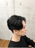 メンズナチュラルセンターパート