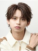 アッシュブラウンフェザーショート