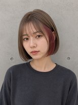 エヌア(ENURE)&nbsp;インナーカラーで魅せる大人ミニボブ♪