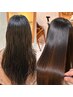 ☆乾かすだけで艶髪☆カット＋美髪矯正（縮毛矯正）＋髪質改善TR