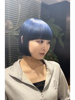 ビハインドザカーテン(BEHIND THE CURTAIN)&nbsp;ダークブルー×ケアブリーチ×ダブルカラー