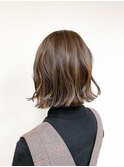 《TOPHAIR 玉島店/ ベリー》切りっぱなしボブ×ベージュカラー