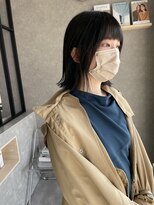 ムード カナザワ(mood kanazawa) 切りっぱなし○アッシュブラック