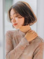 アグ ヘアー シブヤ(Agu hair SHIBUYA)&nbsp;大人可愛い韓国風カーテンバングボブ　20代30代40代　2