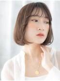 ミストバング小顔ツヤ髪ナチュラル大人ロブa小山20代30代40代