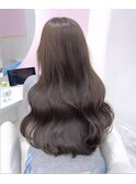 ブリーチなしマロングレージュ