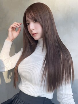 アルバム 池袋(ALBUM) モカブラウンストレート_大人ガーリーチョコレート_ba447601